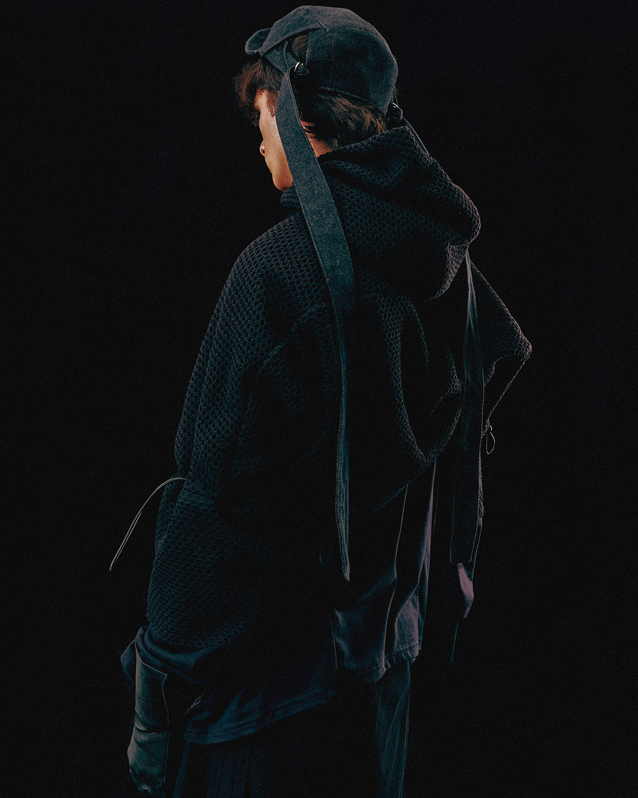 Harunori laminated hoodie