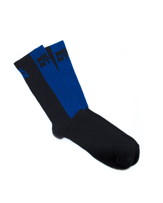 MRKNTN Black & blue logo socks