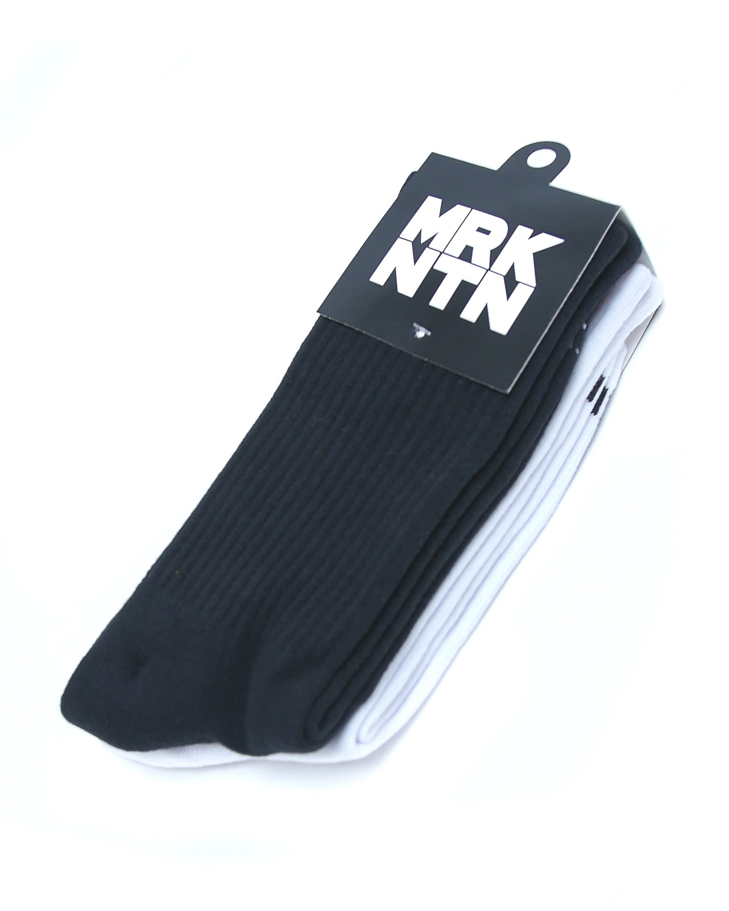 MRKNTN Black & White Duo Socks